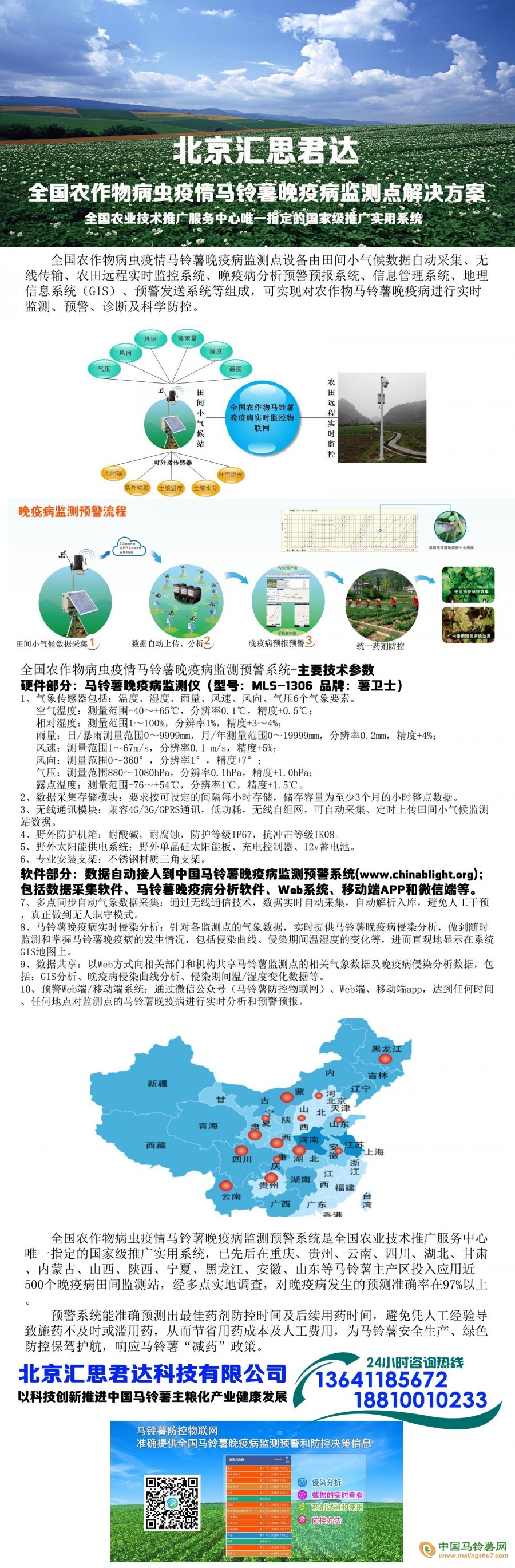 馬鈴薯晚疫病監測預警系統