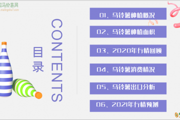 2021年馬鈴薯行情報告會（直播預告） ()